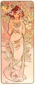 Alphonse Mucha - Kwiaty: Róża (Rose)