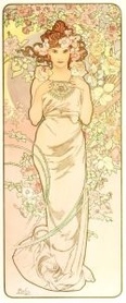  Alphonse Mucha - Kwiaty: Róża (Rose)