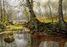 Peter Monsted - Staw w lesie