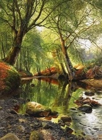 Peter Monsted - Leśny strumień