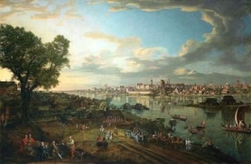 Canaletto - Widok Warszawy od strony Pragi
