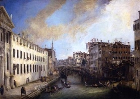 Canaletto - Veduta del rio dei Mendicanti