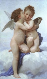 W. A. Bouguereau -  Pierwszy pocałunek