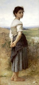 W. A. Bouguereau - Młoda Pasterka