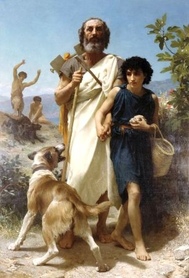 W. A. Bouguereau - Homer i jego przewodnik