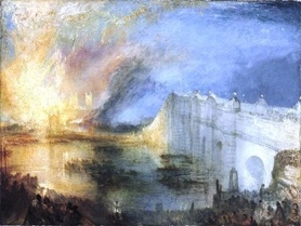W. Turner - Pożar Izby Lordów i Izby Gmin