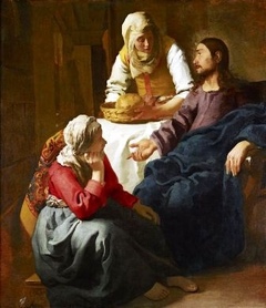 J. Vermeer - Chrystus w domu Marii i Marty