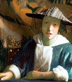 J. Vermeer - Dziewczyna z fletem 