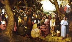 Pieter Bruegel - Kazanie św. Jana Chrzciciela