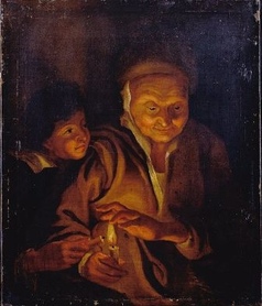 P. Rubens - Chłopiec zapalający świecę 