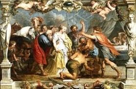 P. Rubens - Bryzejda przywrócona Achillesowi przez Nestora