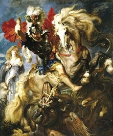 P. Rubens - Św. Jerzy walczący ze smokiem 
