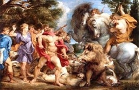 P. Rubens - Polowanie na dzika