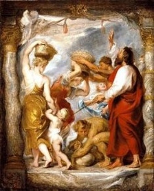 P. Rubens - Izraelici zbierający mannę na pustyni
