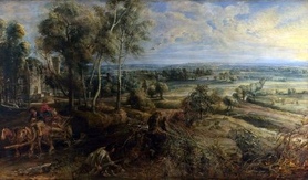 P. Rubens - Krajobraz z zamkiem Steen