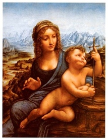 Leonardo da Vinci - Madonna z kądzielą