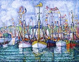 Paul Signac - Blessing of the Tuna Fleet at Groix