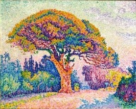 Paul Signac - Drzewo w Saint Tropez