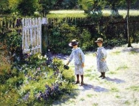 W. Podkowiński - Dzieci w ogrodzie