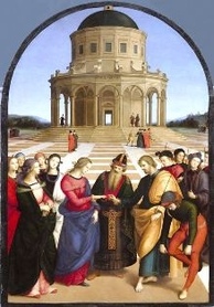 Rafael Santi - Zaślubiny Marii z Józefem