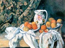 Paul Cézanne - Martwa natura z kurtyną