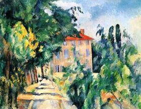 Paul Cézanne - Dom z czerwonym dachem