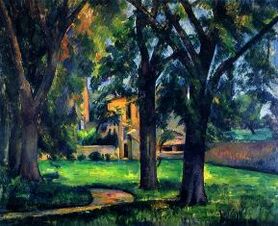 Paul Cézanne - Kasztanowce i gospodarstwo