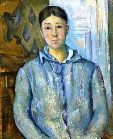 Paul Cézanne - Madame Cézanne w niebieskim