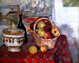 Paul Cézanne - Martwa natura z wazą na zupę