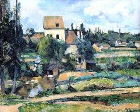 Paul Cézanne - Młyn na Couleuvre w Pontoise