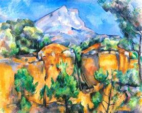Paul Cézanne - Góra Sainte-Victoire Widziane z Bibémus Quarry
