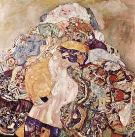 Gustav Klimt - Dziecko (kołyska)