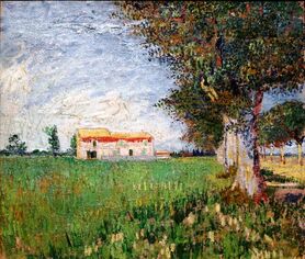 Vincent van Gogh - Farma w polu pszenicy