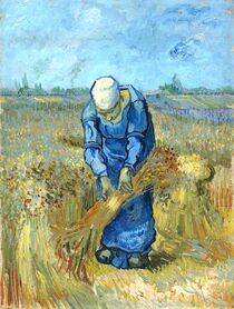 Vincent van Gogh - Wiążąca snopki (wg Milleta)
