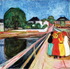Edvard Munch -  Dziewczęta na moście
