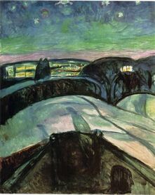 Edvard Munch - Gwiaździsta noc 