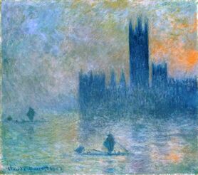 Claude Monet - Parlament (efekt mgły)