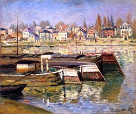 Claude Monet - Nad brzegiem Asnières 