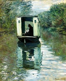 Claude Monet - Pracownia w łodzi