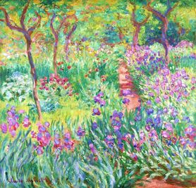 Claude Monet - Irysy w ogrodzie Giverny
