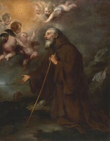 Bartolomé Esteban Murillo - Wizja świętego Franciszka z Paoli