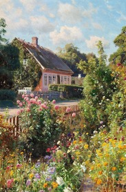  Peter Monsted - Kwitnący ogród od frontu