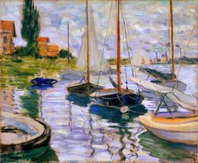 Claude Monet - Żaglówki na Sekwanie