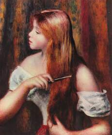 Auguste Renoir - Dziewczyna czesząca włosy II