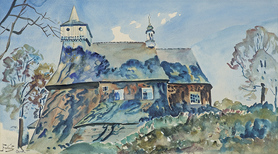 Julian Fałat - Kościół w Osieku