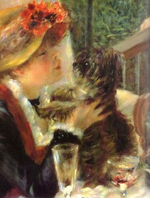  Auguste Renoir - Młoda dama z pieskiem