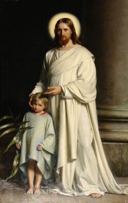 Carl  Bloch - Chrystus i Dziecko