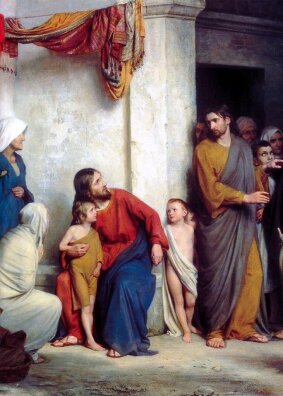 Carl  Bloch - Cierpiące dzieci
