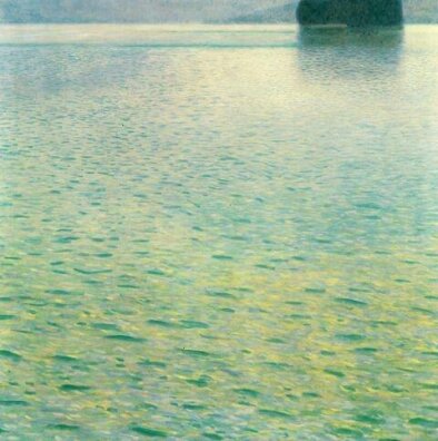 Gustav Klimt - Insel im Attersee