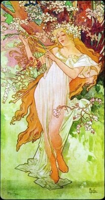 Alfons Mucha - Spring (Wiosna)